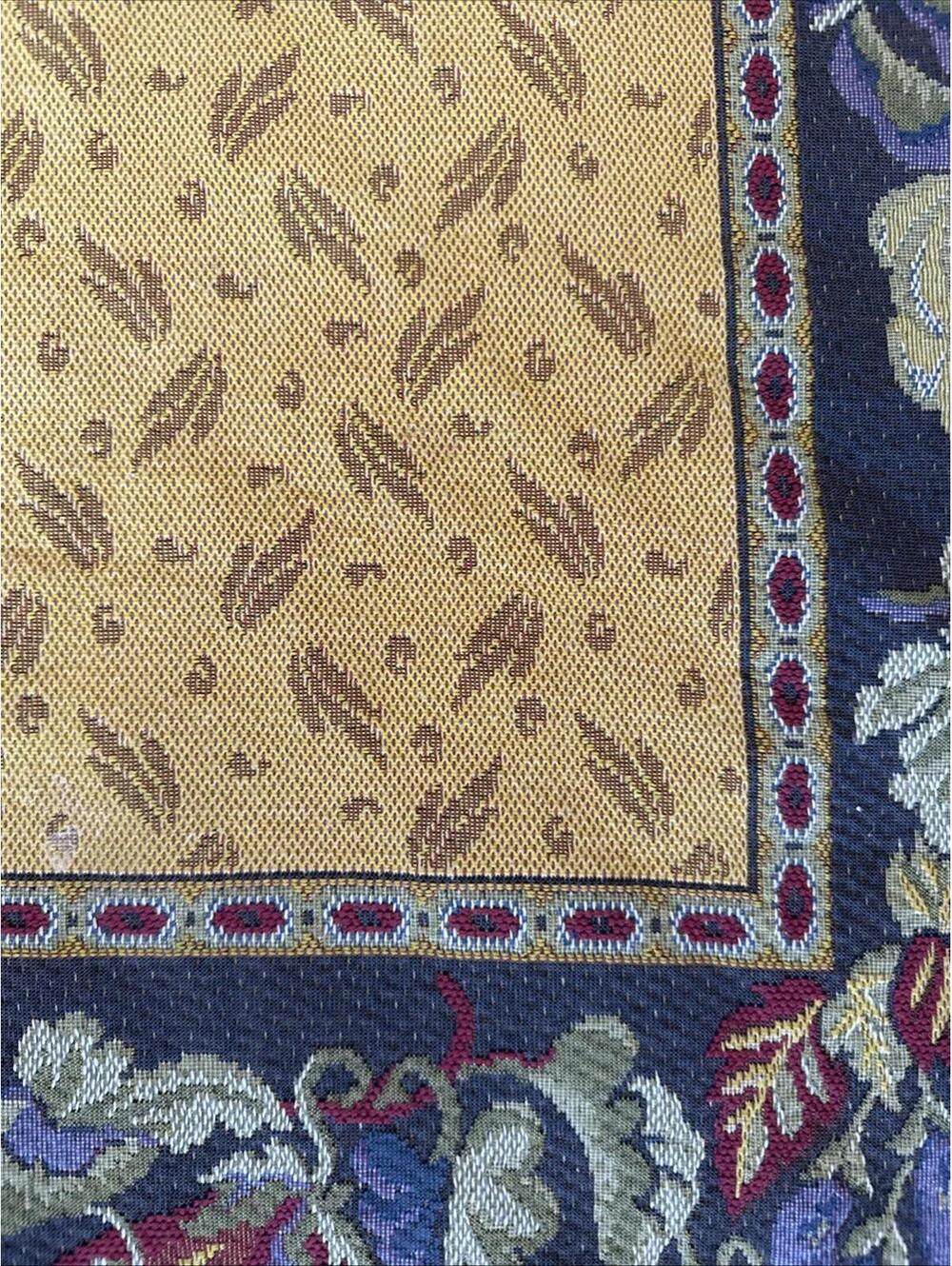 VTG Goblys Tapestry Made in France Harvest Fall Vegetables 56” Square Pumpkins - Picture 5 of 15